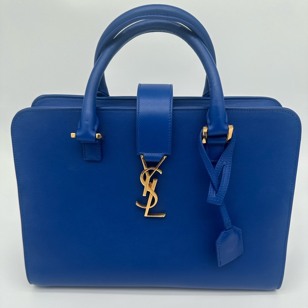 YSL Small Cabas Saint Laurent Royal Hand Bag